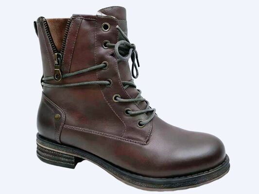 Good price Lady PU Boots/Laces Up/PVC durable Outsole online
