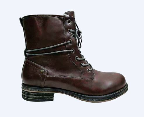 Good price Lady PU Boots/Laces Up/PVC durable Outsole online