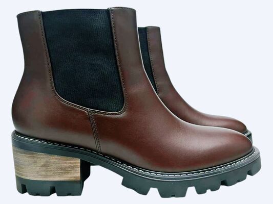 Good price Lady PU Boots/Laces Up/PVC durable Outsole online