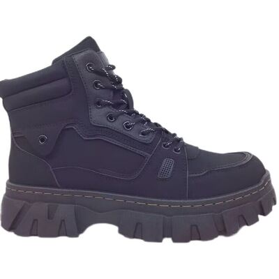 Good price Men's High Top Chunky Sole Work Boots Non-Slip Outdoor Ankle Boots online