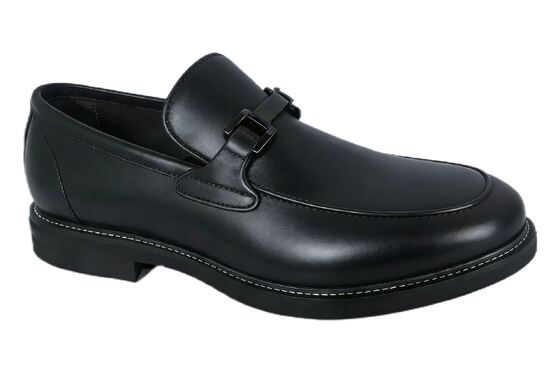 Good price Men's Leather Loafers, Casual Slip-on Dress Shoes with Buckle Detail online