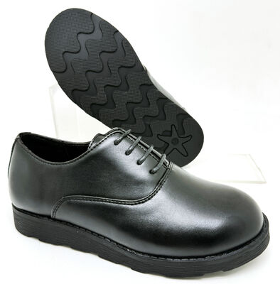 Good price Kids' Black Leather Lace-Up School Shoes online