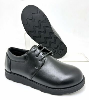 Good price Kids' Black Leather Lace-Up School Shoes online