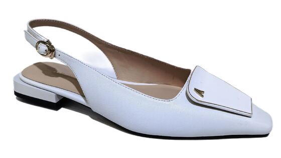Good price Women Pointed Toe Slingback Flat Pumps Ladies Block Leather Adjustable Buckle Mary Jane Dress Shoes For Daily Office online