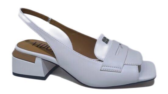 Good price Women Slingback Loafer Sandals, Square Open Toe Block Heel Back Strap Mules Office Ladies Dress Shoes online