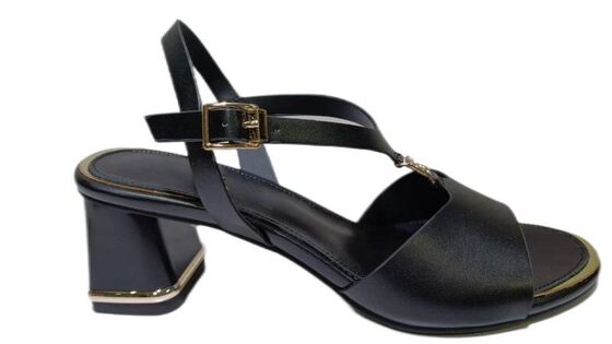 Good price Women Metal Trim Block Heel Slingback Sandals, Adjustable Buckle Ankle Strap Open Toe Summer Dress Shoes online