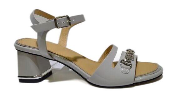 Good price Women Metal Trim Block Heel Slingback Sandals, Adjustable Buckle Ankle Strap Open Toe Summer Dress Shoes online